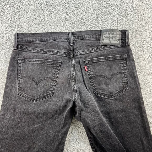 Levi's Black Jeans Mens 36x30 Loose Straight Dark Wash 5 Pocket Levis - Picture 6 of 11